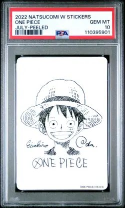 PSA 10 One Piece Luffy 2022 Eiichiro Oda Signature PSA10 GEM Mint - Image 1