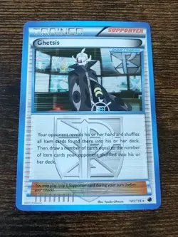 Ghetsis 101/116 Plasma Freeze Holo Rare Pokemon Card - Image 1