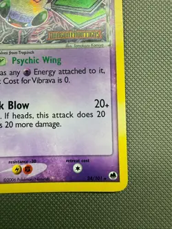 Vibrava Delta Species Reverse Holo 24/101 ex Dragon Frontiers Pokemon Card - Image 4