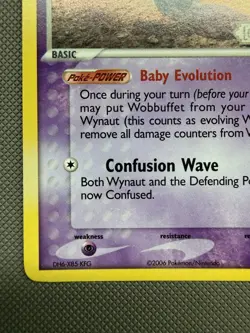 Wynaut Reverse Holo (71/92) ex Legend Maker Pokemon Card - Image 4