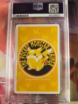 1998 Pokemon Pikachu Yellow Deck Golbat 3 of Spades Poker Playing Card PSA 10🦇 - Image 2