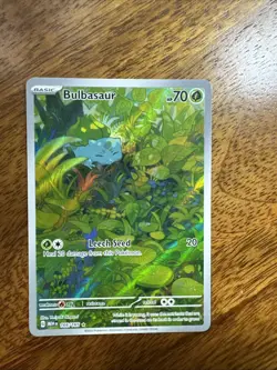 Pokemon TCG Bulbasaur Card 166/165 Scarlet & Violet 151 English NM Condition - Image 1