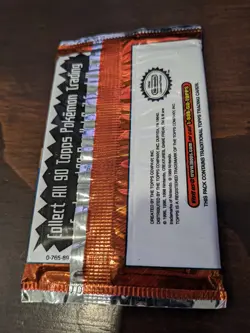 Pokemon Topps Trading Cards Series 1 TV Animation Edition Booster Pack Sealed - Image 5