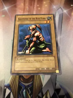 Yugioh 1X Kagemusha of the Blue Flame - Common - 1st Edition - LOB-028 LP - Image 1