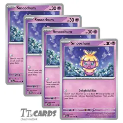 Smoochum 075/191 x4 Playset 4x Pokemon S&V Surging Sparks SSP - 4 Card Set - Image 1