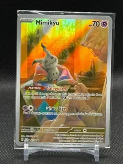 Pokemon TCG Mimikyu 075 Sv: Scarlet & Violet Black Star Promo Card Holo SEALED - Image 1