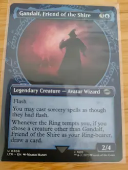 MTG Gandalf, Friend of the Shire (FOIL Showcase) 0308 Lord of the Rings M/NM - Image 1