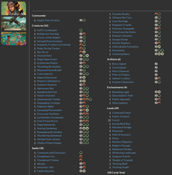 Huatli, Poet of Unity MTG EDH Commander Deck, Premium Dino Power! - Image 2