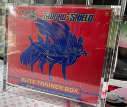 Pokemon Sword and Shield Elite Trainer Box ETB with Acrylic Case - Image 1