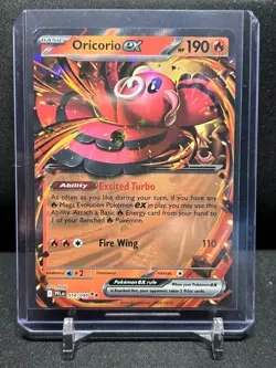 Oricorio ex 018/094 Double Rare Holo Pokemon 2025 Phantasmal Flames NM - Image 1