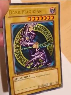 Misprint 1st edition yugioh dark magician sdy-e005, foil shift and double anubis - Image 3