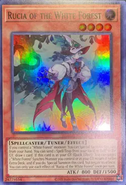 Rucia of the White Forest Super Rare OP27-EN009 YuGiOh NM - Image 1