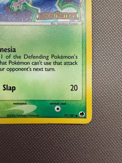 Wooper 71/101 Reverse Holo EX Dragon Frontiers Pokemon Card - Image 4