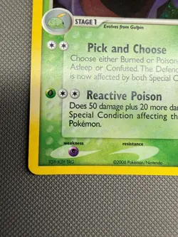 Swalot Holo Rare 11/100 ex Crystal Guardians Pokemon Card - Image 5