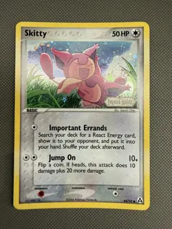 Skitty Reverse Holo (64/92) ex Legend Maker Pokemon Card - Image 1