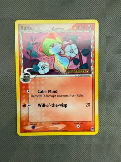 Ralts Delta Species Reverse Holo 61/101 ex Dragon Frontiers Pokemon Card - Image 1