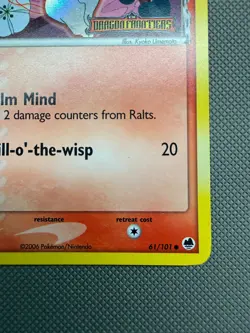 Ralts Delta Species Reverse Holo 61/101 ex Dragon Frontiers Pokemon Card - Image 4