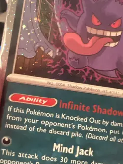 W/ Swirl! See photo Pokemon Gengar GameStop Promo Card 050/088 Exclusive Stamped - Image 5