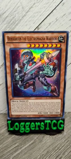 Yu-Gi-Oh! Berserkion the Electromagna Warrior / SDMY EN004 1st Edition LP - Image 1