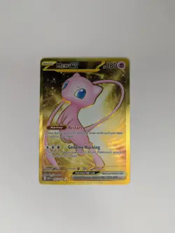 Mew ex 205/165 Gold Hyper Rare – Pokemon 151 – Full Art Secret Rare NM - Image 1