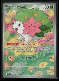 Shaymin 185/182 Pokemon Destined Rivals Illustration Rare Near Mint - Image 1