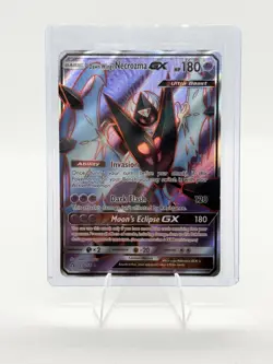 Pokemon Dawn Wings Necrozma GX Ultra Rare Full Art Holo Ultra Prism 143/156 180… - Image 1