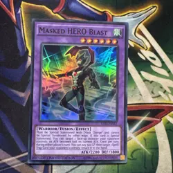 Yugioh! Masked HERO Blast RATE-ENSE2 Super Rare Limited Edition NM - Image 1