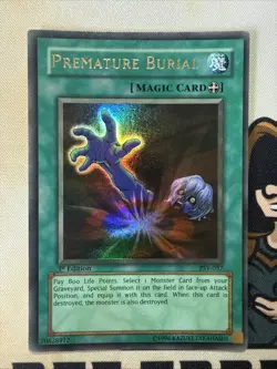 Premature Burial - PSV-037 - Ultra Rare - 1st Edition - Yugioh VLP - Image 3