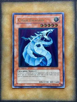 Yugioh Cyber Dragon CRV-EN015 Ultimate Rare 1st Ed LP - Image 1