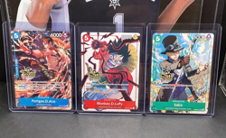 One Piece Luffy, Sabo, Ace 3rd Anniversary Promo The 3 Brothers Set English - Image 1
