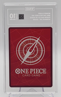 2025 One Piece CCG - Monkey D. Luffy #ST21-001 Holo Leader - TAG 10 GEM MINT Eng - Image 4