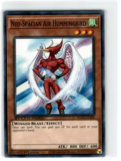 Yu-Gi-Oh! Speed Duel Neo-Spacian Air Hummingbird Common SGX4-ENA06 Lightly - Image 1