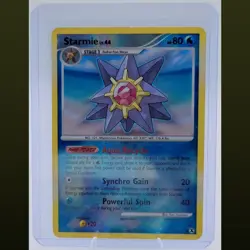 2009 POKEMON RISING RIVALS STARMIE 50/111 REVERSE HOLO UNCOMMON MP - Image 1