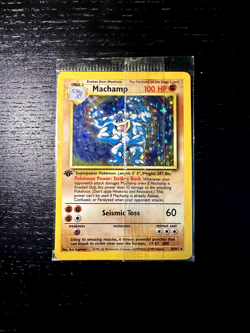Pokemon - Machamp - 1st Edition - Base Set - Holo 008/102 - Factory Sealed - Image 1