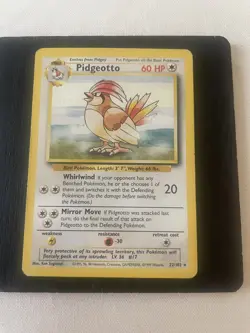 Pokemon TCG Pidgeotto Base Set 2 28/130 Regular Unlimited Rare LP - Image 1