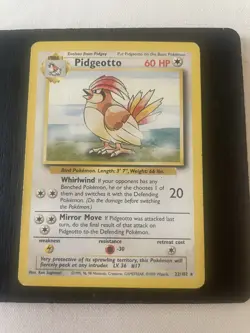 Pokemon TCG Pidgeotto Base Set 2 28/130 Regular Unlimited Rare LP - Image 2