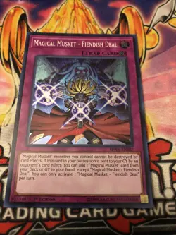 Yugioh! LP Magical Musket - Fiendish Deal - SPWA-EN027 - Super Rare - 1st Editio - Image 1