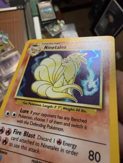 Pokemon Ninetales 12/102 Base Set Holo Rare 80 HP Stage 1 English Ken Sugimori - Image 4