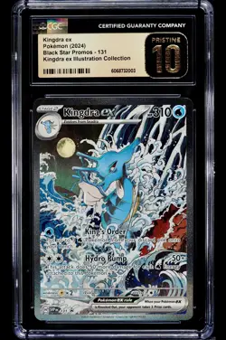 🌊Pokemon Kingdra ex 131 Scarlet & Violet Black Star Promo CGC Pristine 10🌊 - Image 1