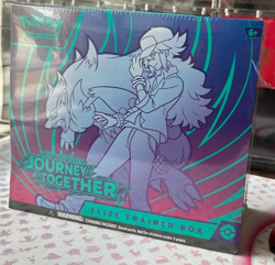 Pokemon SV Journey Together ETB Elite Trainer Box Ripped with Acrylic Case - Image 3