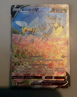 Pokemon TCG Holo BEEDRILL V 161/189 ALTERNATE F Art (Astral Radiance) ULTRA RARE - Image 1