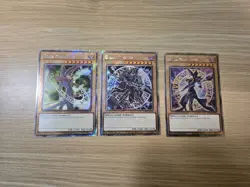 3 Dark Magician Alternative Arts RA04 RA03 Platinum Secret Rares Set YUGIOH NM - Image 1