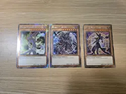 3 Dark Magician Alternative Arts RA04 RA03 Platinum Secret Rares Set YUGIOH NM - Image 2