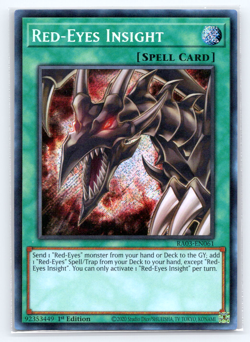 Red-Eyes Insight - RA03-EN061 - Secret Rare - 1st Edition - Yugioh - Image 1