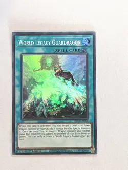 YUGIOH TCG KICO-EN056 World Legacy Guardragon Super Rare 1st Edition - Image 1