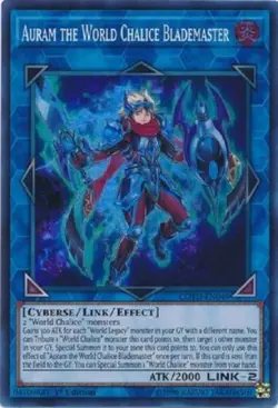 Auram the World Chalice Blademaster - COTD-EN049 - Super Rare - Yugioh - Image 1