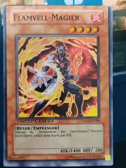 Flamvell-Magier HA01-DE008 Missprint Super Rare Deutsch EX Yugioh - Image 1