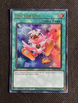 YuGiOh! - One for One RA03-EN056 Ultra Rare 1st Edition Near Mint - Image 1