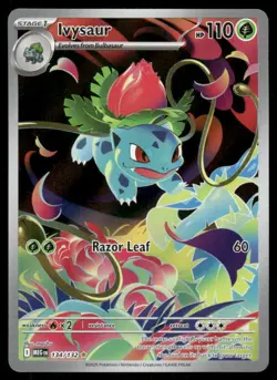 Pokemon Cards Ivysaur 134/132 Mega Evolution Illustration Rare NM - Image 1