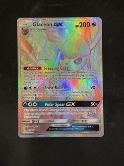 Glaceon GX (Secret Rare) 159/156 Sm-Ultra Prism Holo Pokmon TCG Card NM PSA - Image 1